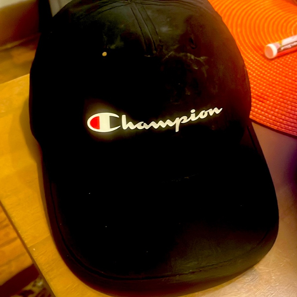 Black champion baseball cap